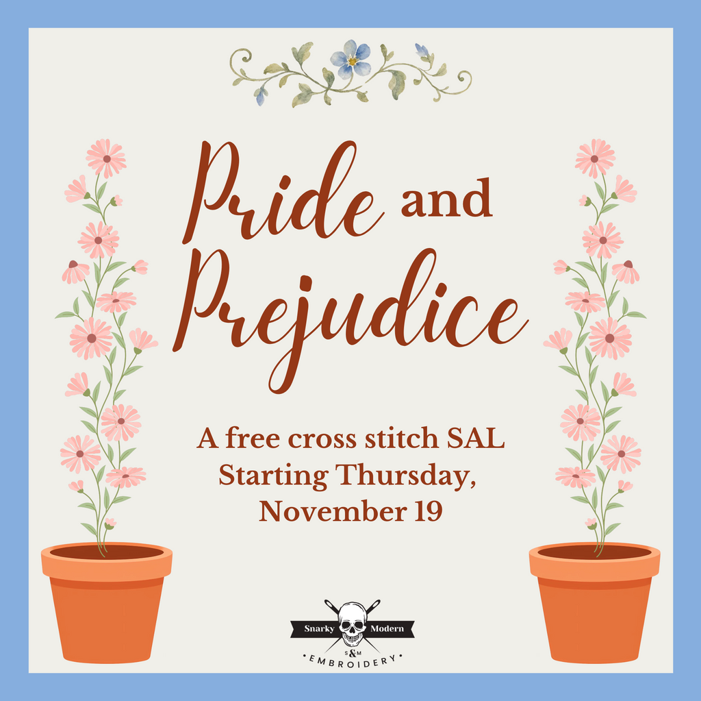 Deluxe Kit with DMC Floss: Pride and Prejudice Stitch-Along – Afterglow ...